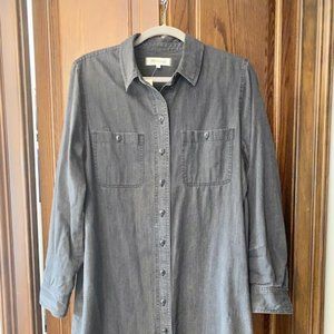 NWT Madewell Chambray Shirt Dress Size XL